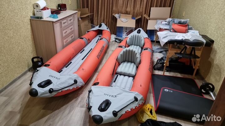 Каяк двухместный надувной в аренду (прокат каяк)