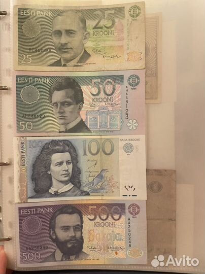 Коллекция банкнот Эстония, Финляндия