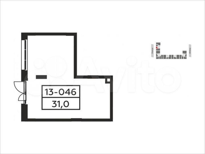 Аренда торговое помещение, площадь 31 кв.м