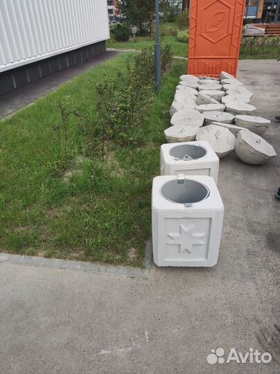 Бетонные уличные урны для мусора. От производителя