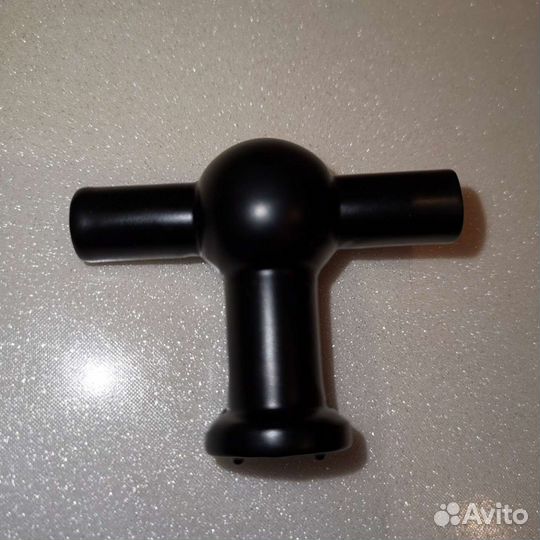 Мебельные ручки черные кнопка