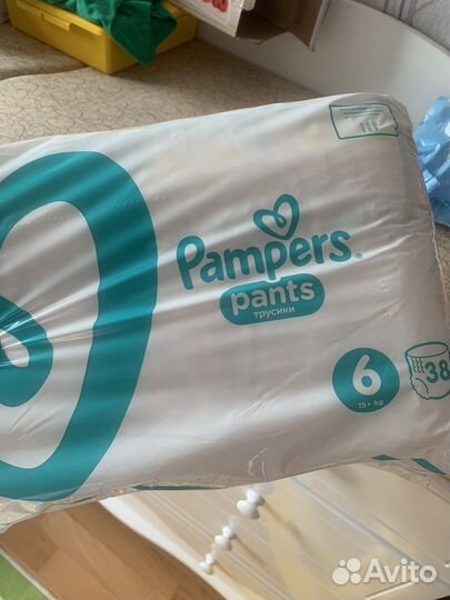 Подгузники трусики pampers 6