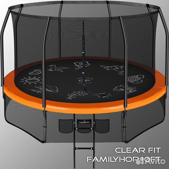 Батут Clear Fit FamilyHop 14Ft