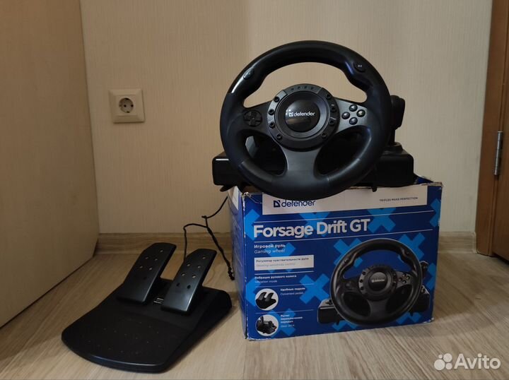 Игровой руль defender forsage drift gt