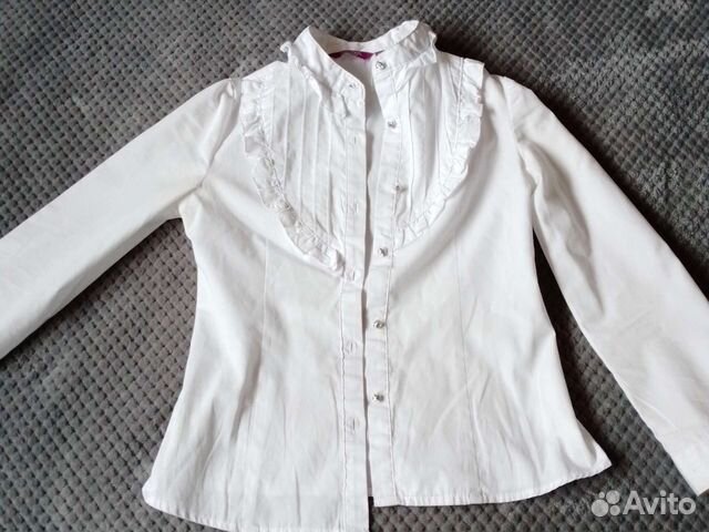 Школьная блузка белая