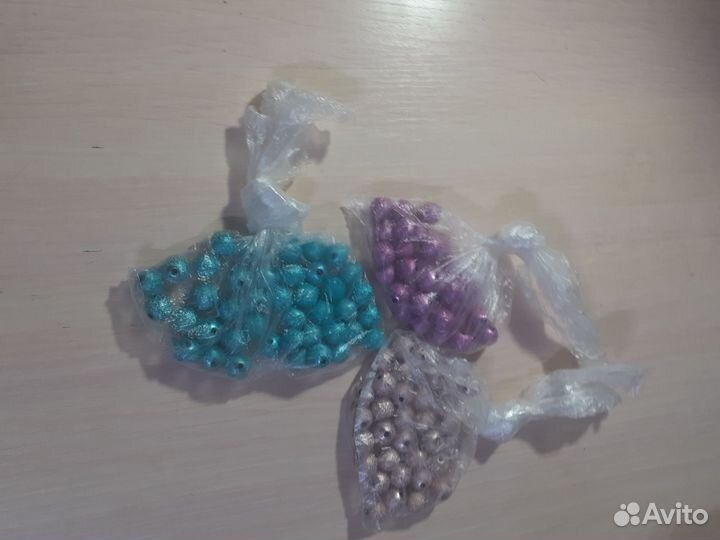 Бусины цветные