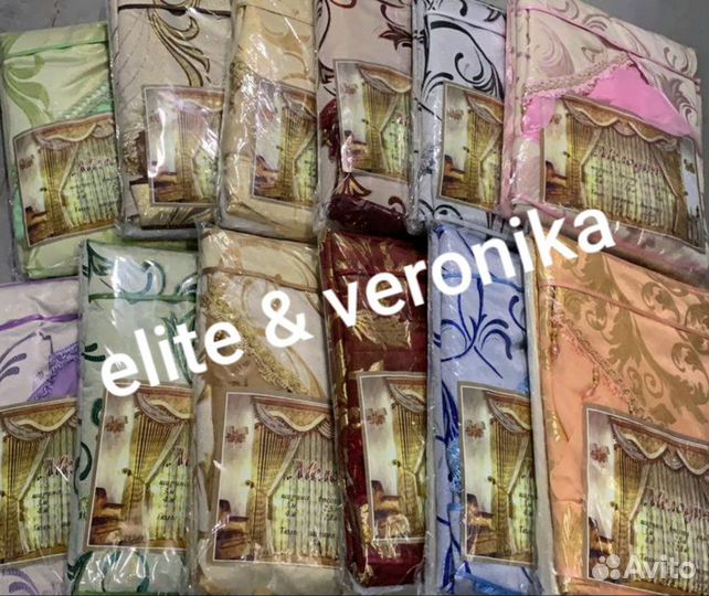 Комплект штор тюль ламбрекен № 178