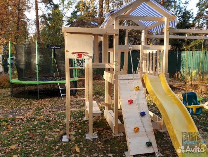 Горка всесезонная с игровой зоной
