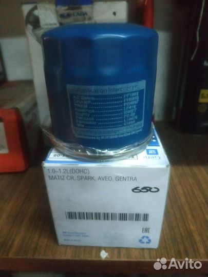 Фильтр масляный daewoo/chevrolet, 0986452058