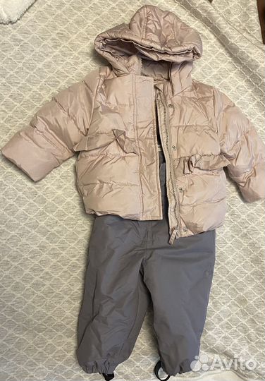 Зимняя куртка и штаны 80 раз. Baby go для девочки