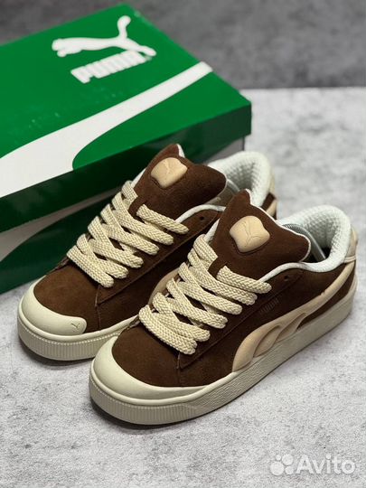 Puma Suede XL Crush Preserves Brown Mushroom