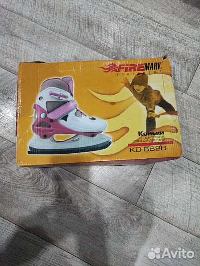 Коньки раздвижные размер 34-37 для девочки