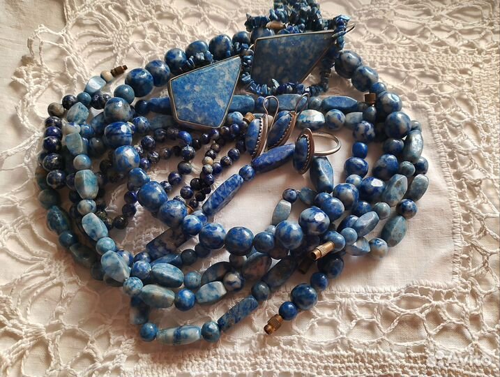 Бусы Серебро комплект СССР