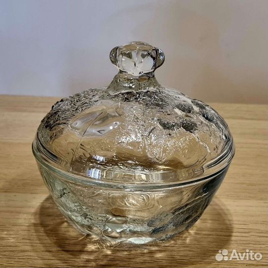 Сахарница вазочка для конфет стекло