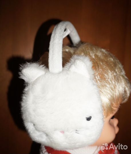 Hello Kitty меховые наушники