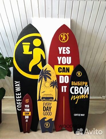 Доска для сёрфинга декоративная