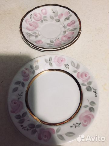 5 тарелок от сервиза Вербилки