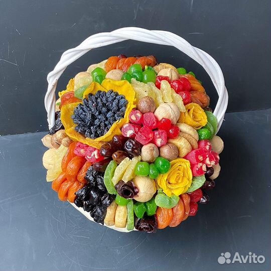 Съедобные подарки и букеты из сухофруктов