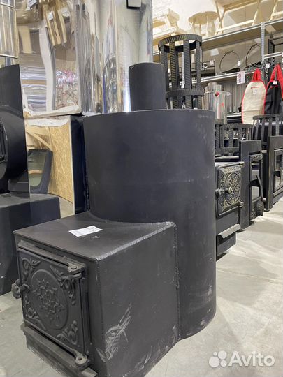 Печь для бани из трубы 426 мм
