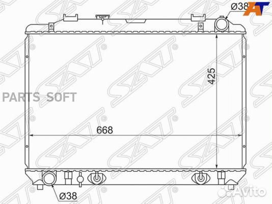 Радиатор охлаждения Тойота Таун Айс CR40 2C/3CT 96