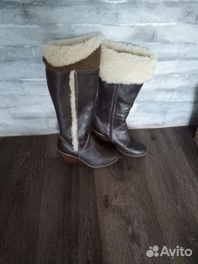 Зимние женские сапоги 38-39 натуральная кожа, нату