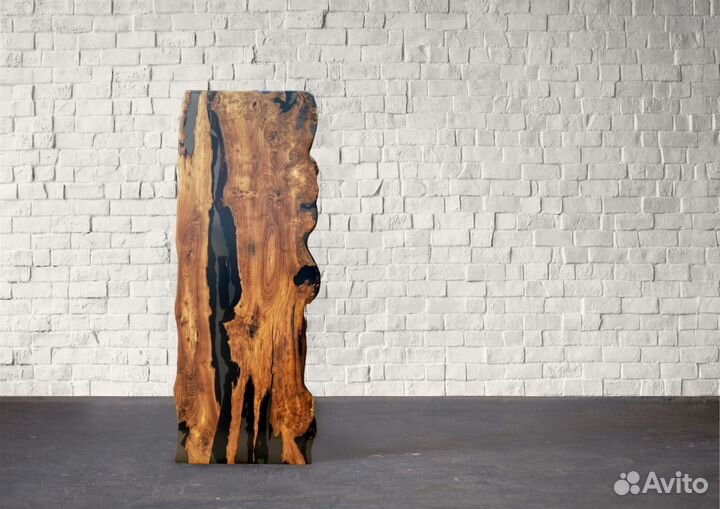 Столешница из слэба с эпоксидной смолой