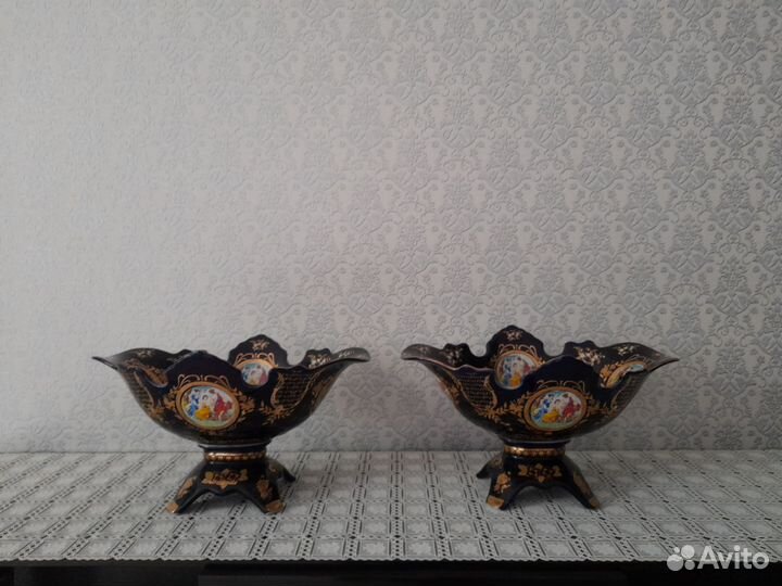 Ваза для фруктов фарфор чехия маддона