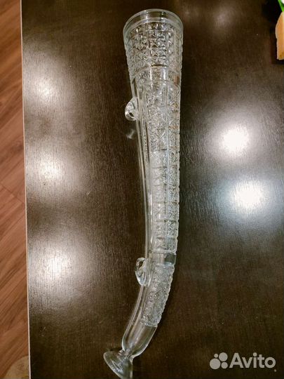 Хрустальный рог. Винтаж. СССР Дядьково