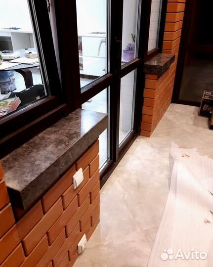 Подоконник из искусственного камня производство