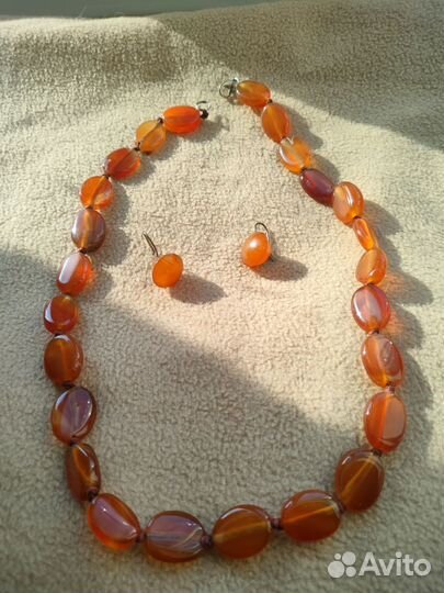 Брошь Виноградная Гроздь Янтарь Винтаж