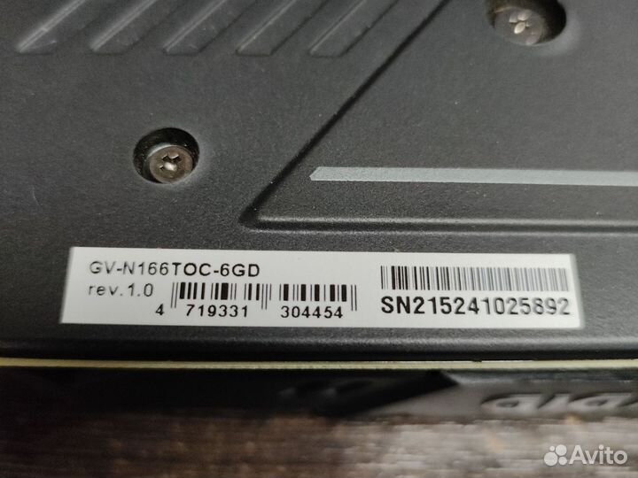 Видеокарта gtx 1660 ti 6gb