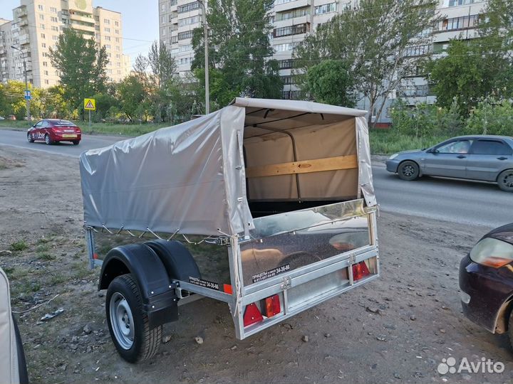 Прицеп легковой Б-2 алтай кузов 205х130 с тентом 7