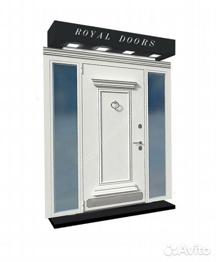 Парадная уличная входная дверь с термо