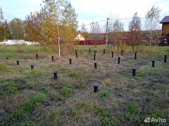 Винтовые сваи под ключ установка