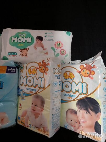 Подгузники трусики momi 3M, 4L, 5XL
