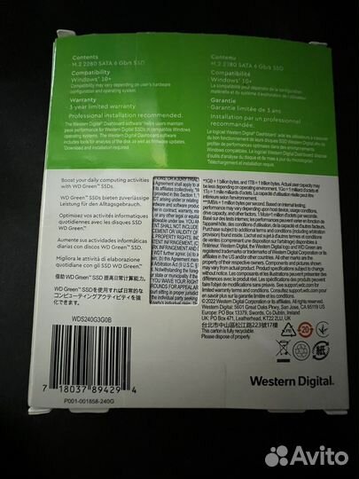 SSD Western Digital Green 240 gb