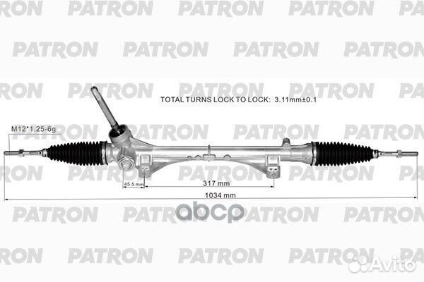 Рейка рулевая nissan juke (F15) 10- PSG3128 patron