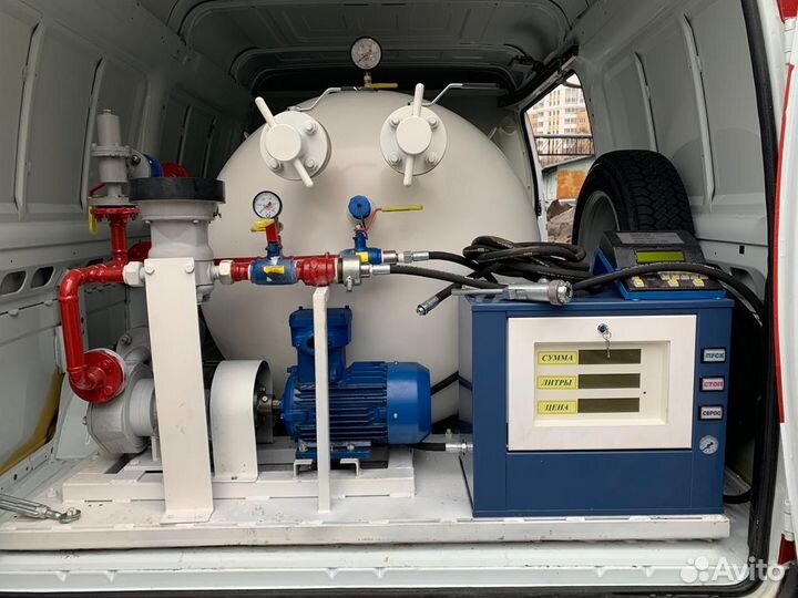 Мобильная передвижная газовая заправка агзс