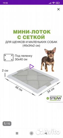 Лотки туалет для собак 3шт