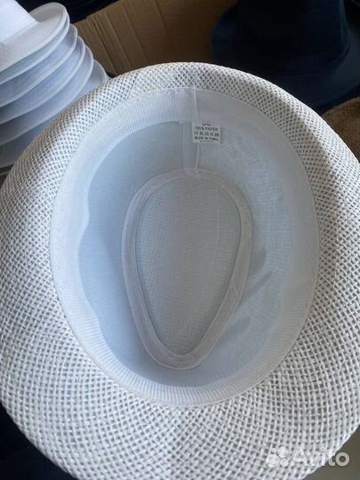 Шляпа соломенная белая новая