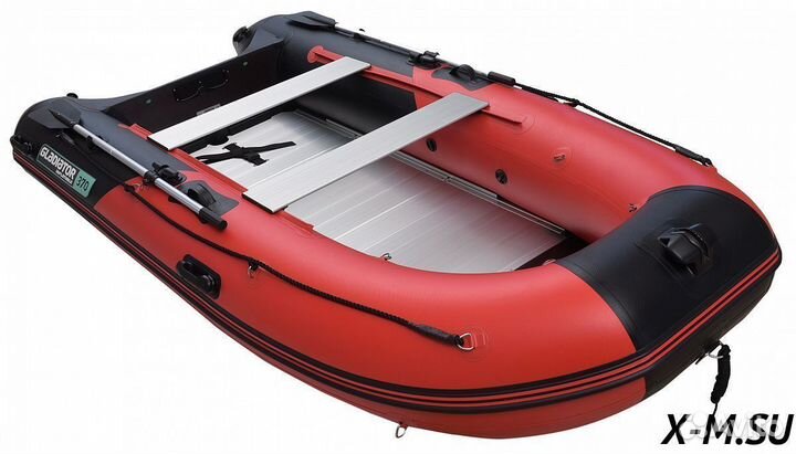 Надувная лодка mishimo PRO 335 (красно-черная)