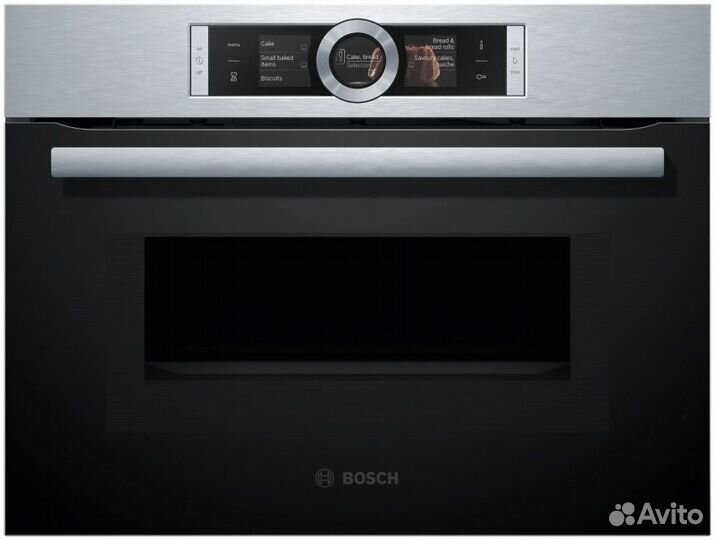 Электрический духовой шкаф с свч Bosch CMG656BS1