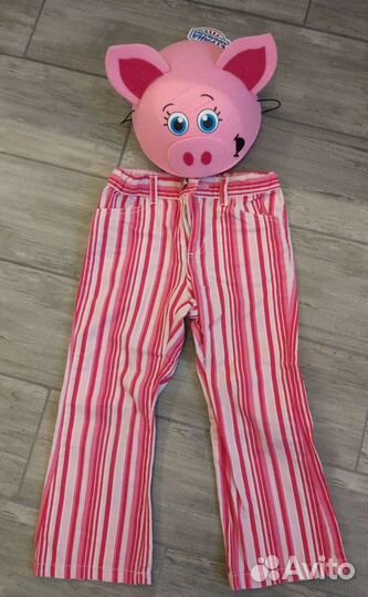 Карнавальная шапка детская поросенок/рога козы