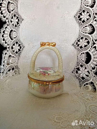 Шкатулка керамическая для украшений