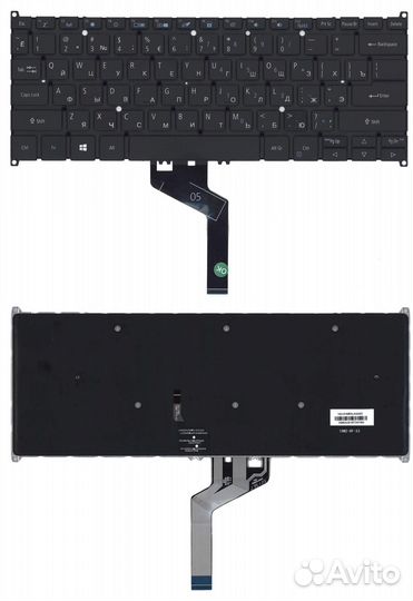 Клавиатура Acer TravelMate P4 P414-51 черная