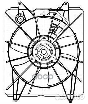 Крыльчатка с эл.мотором honda CR-V III (06) 2
