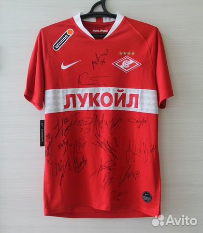 Футболка фк Спартак-Москва с автографами команды