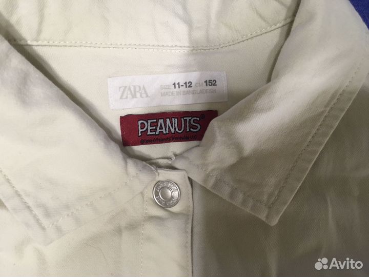 Рубашка zara джинсовая детская