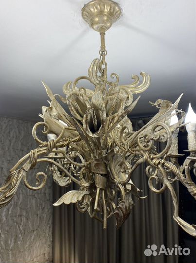 Люстра кованая ручной работы