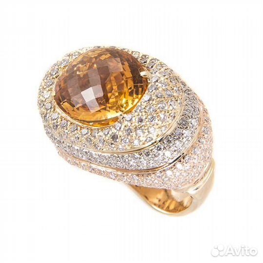 Ювелирное изделие Salvini Кольцо с цитрином и брил